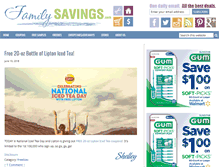 Tablet Screenshot of familysavings.com